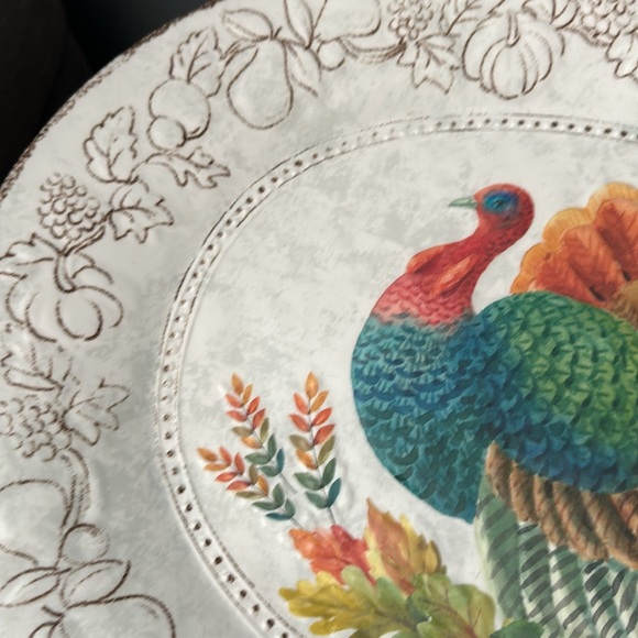 The Farmhouse by Rachel Ashwell Turkey 🦃 Serving Tray Platter Melamine NEW - Picture 5 of 8